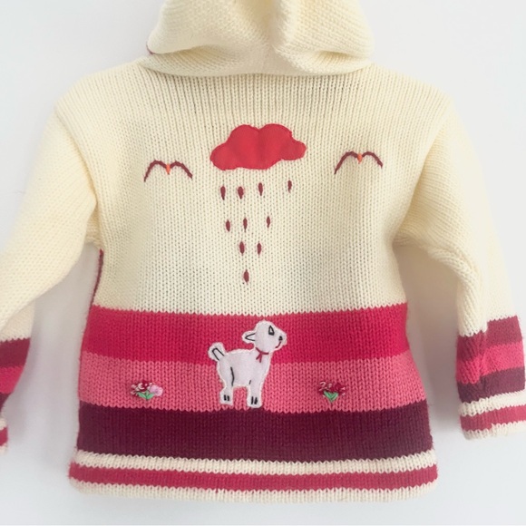 Gorgeous Handmade Fina Estampa Peru Collezione Baby Toddler ZipUp Sweater Knit 2 - Picture 10 of 10